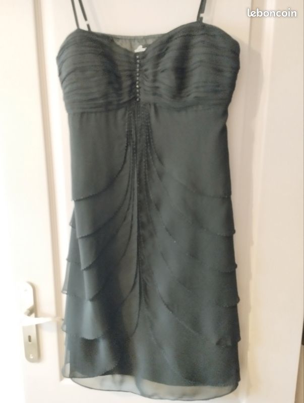 Robe Noire Paul Brial - Taille 4 (équivalent 40/42) - Longueur Midi - Neuve Sans étiquettes