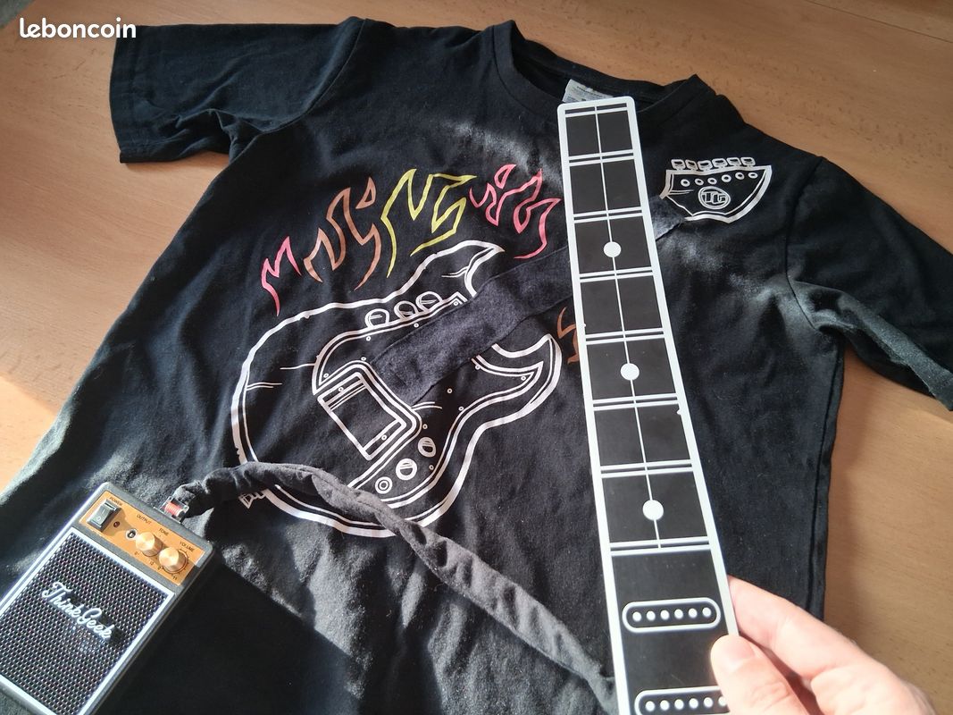 Guitare Bass Électrique Acoustique Joueur Musique Hommes T-Shirt