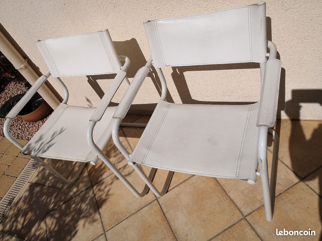 Vends chaise cuir blanc (image 3)