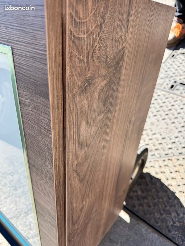Meuble haut de cuisine bois foncé (image 3)