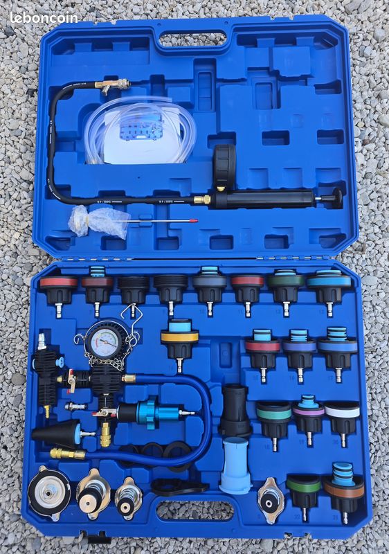 Wiltec Kit De Testeur De Pression Du Système De Refroidissement Testeur De Pression De 27 Pieces Testeur De Pression De Radiateur Testeur De Pression De Radiateur Testeur De Pression De 27 Pieces 14327980