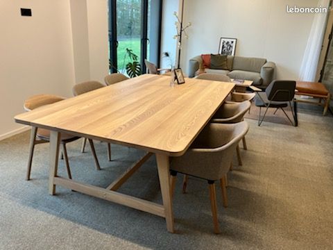 Table en bois massif – Fabrication artisanale sur mesure (image 1)