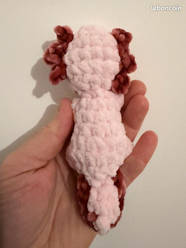 Doudou Peluche Fait Main Au Crochet - Petit Salamèche Pokémon - En Laine - Neuf
