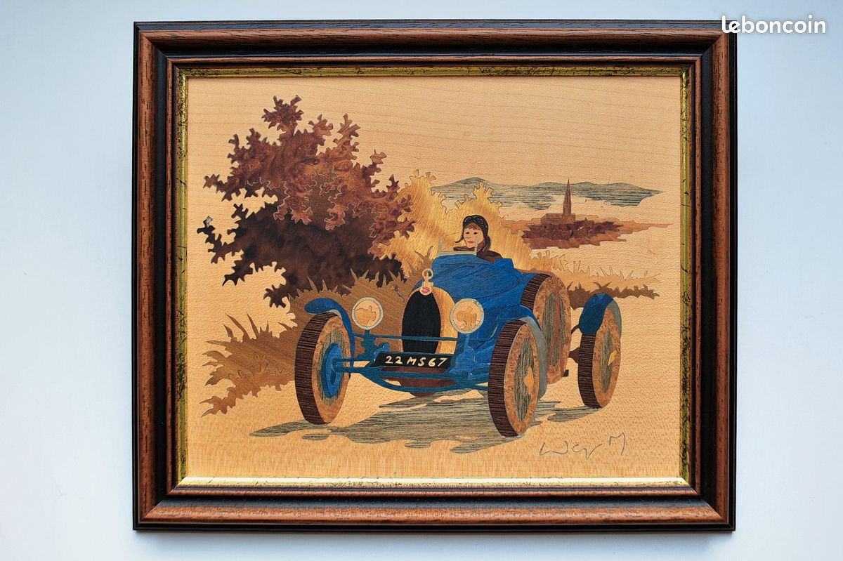 Marqueterie d'art de Michel Wagner. BUGATTI 1922 (image 1)
