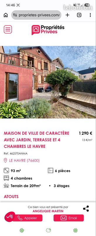 Maison 5 pièces 90 m² · à Le Havre · 90 m² · 1 290 €/mois