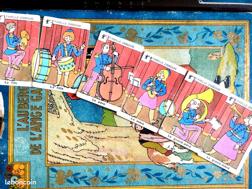 Ancien Jeu De Cartes Des 7 Familles Thème Métiers - Vintage - Occasion - Jeu De Société En Carton