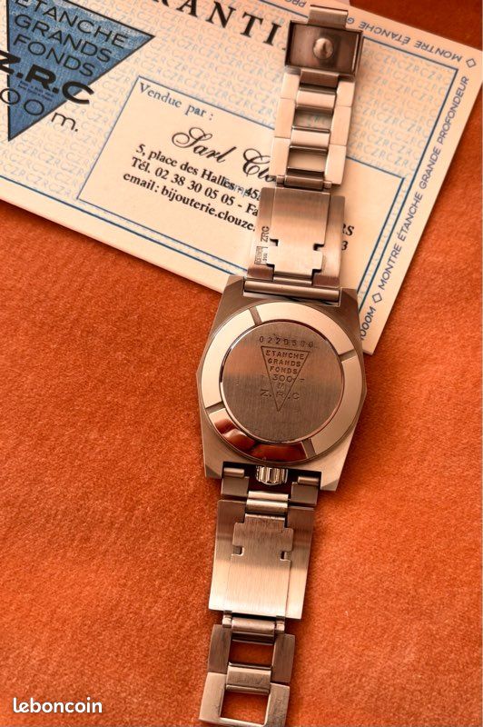 C411 NEW BRACELET / STRAP MONTRE ZRC CUIR VEAU BLANC 28 MM LARGEUR @ NEUF 34