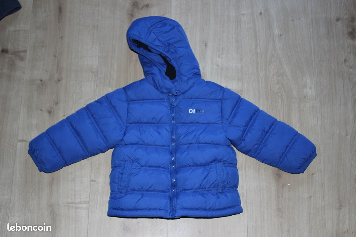 Blouson doudoune bleu orchestra 2 ans (image 1)
