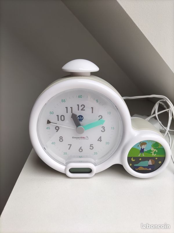 Réveil pédagogique enfant gris clair (image 1)