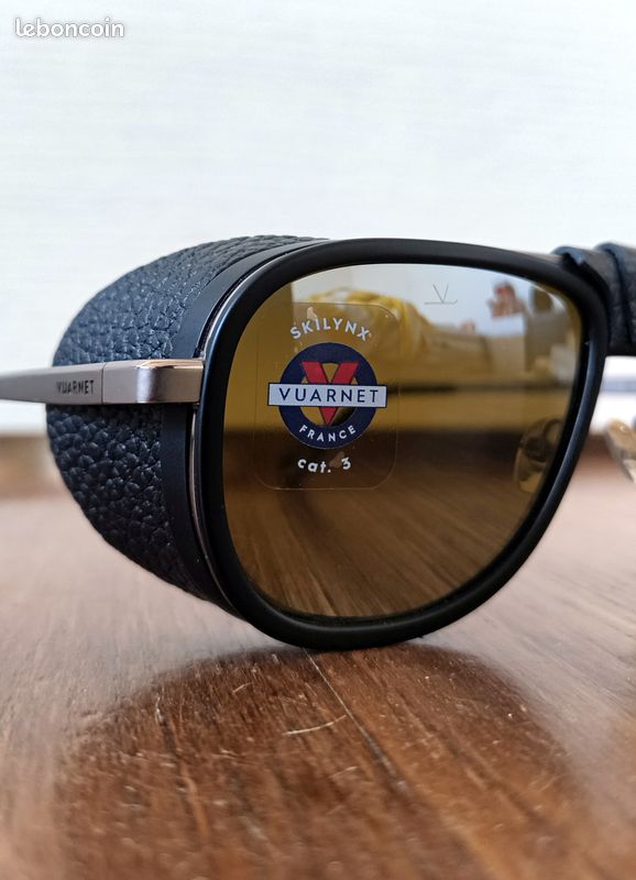 Lunettes de soleil Vuarnet Glacier - Noires Skilynx, Neuves (image 6)