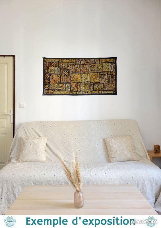 Art indien : tenture murale patchwork (image 13)