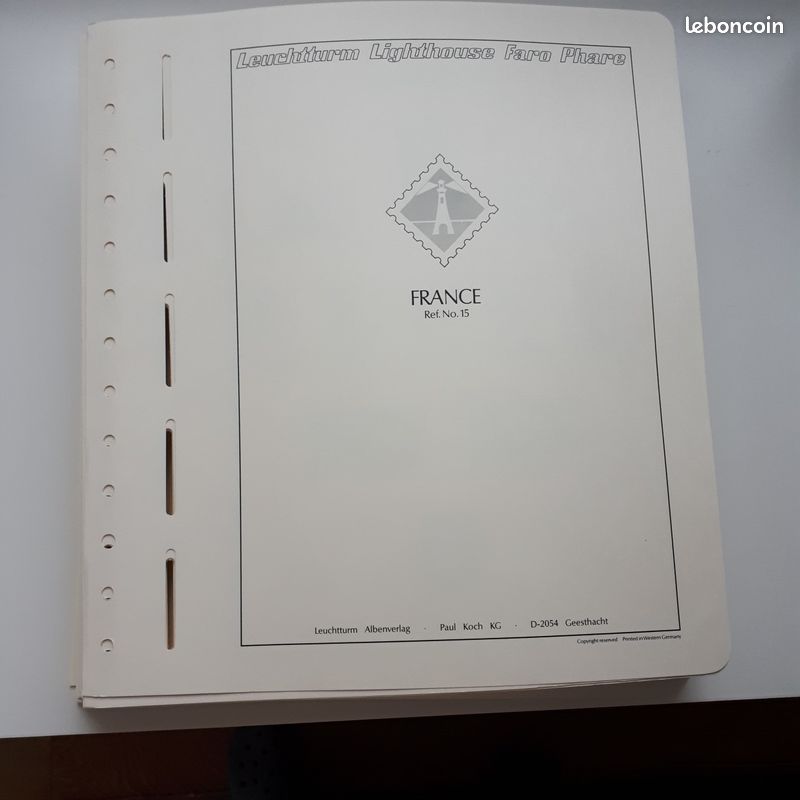 Feuilles préimprimées Leuchtturm France blocs souvenirs 2010-2014