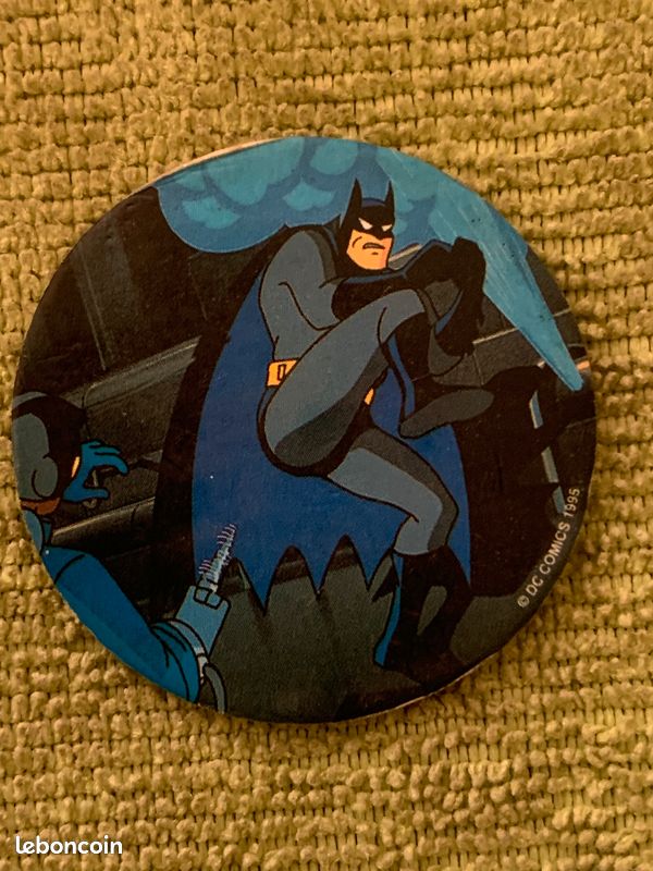 Pog BATMAN 43 DC COMICS 1995 Pogs Kini Kinis Slammers Caps Tazos Retro