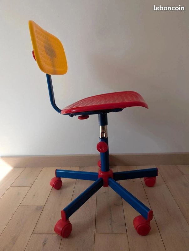 Chaise de bureau enfant vintage Ikea (Knut & Marianne Hagberg) (image 4)
