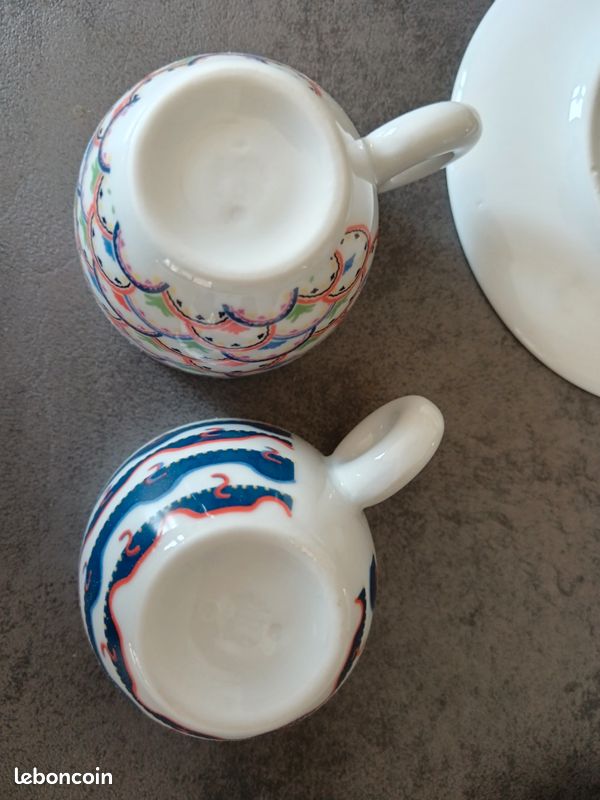 Lot De 2 Tasses à Espresso Illy Collection Gillo Dorfles - Porcelaine Blanche