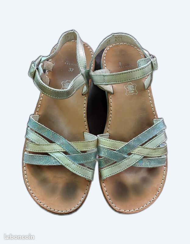 Sandales à Talons – Taille 37 – Doré Cuivré – Marque LPB – Très Bon état