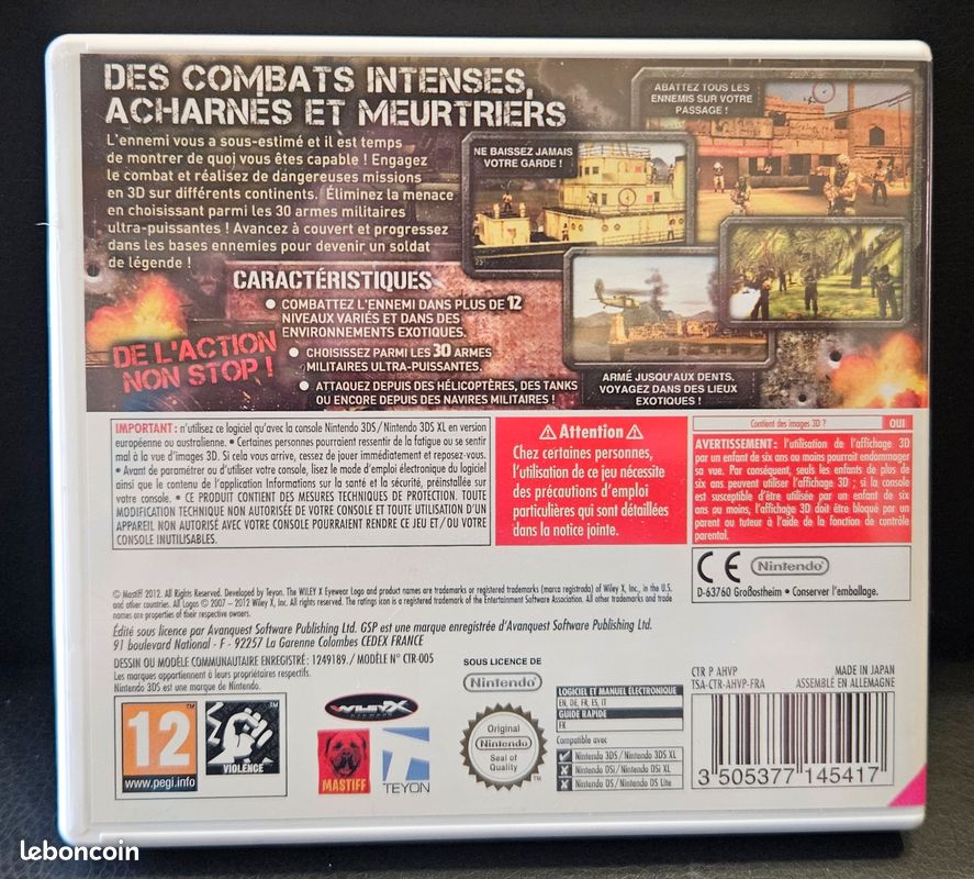 Heavy Fire (jeu Nintendo 3DS) (image 2)