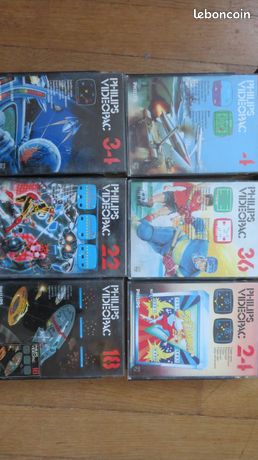Lot De 3 Jeux Rétro VIDEOPAC+ (Magnavox Odyssey 2 / Philips Videopac G7000) Avec Boîtiers Et Notices En FR, EN, Etc.