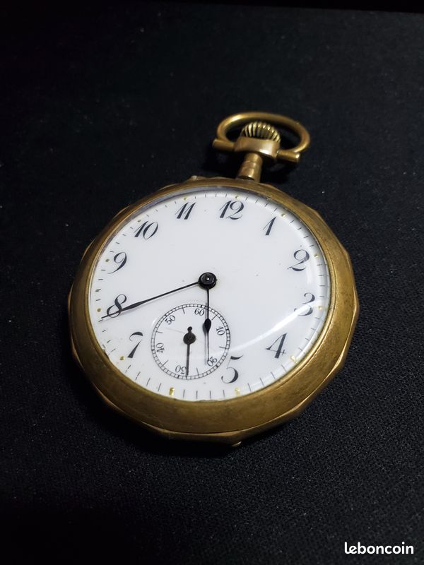 Montre à Gousset Mécanique Vintage Fonctionnelle - Cadran Blanc, Boîtier Argenté - Occasion