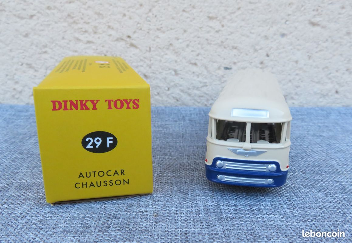 Dinky Toys Autocar Chausson Réf 29F 1954 - Miniature Ancienne Très Bon état - France