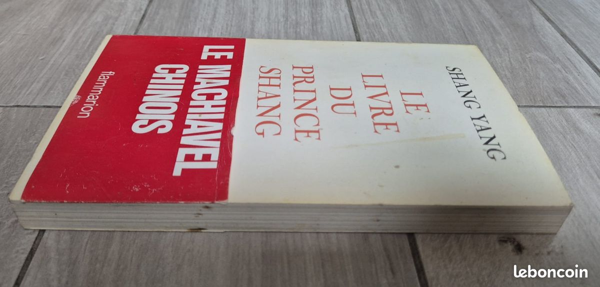 Le Livre du Prince Shang Shang Yang Philosophie Politique Chine Ancienne Flammarion (image 8)