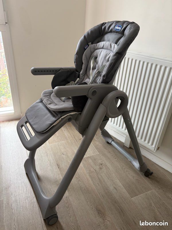 Chicco Polly Magic Relax Chaise Haute Bébé Évolutive et Pliable à 4 Roues (image 1)