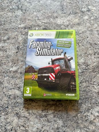Jeu Farming Simulator Complet Sur Xbox 360 - Version FR, Très Bon état Avec Boîte Et Notice