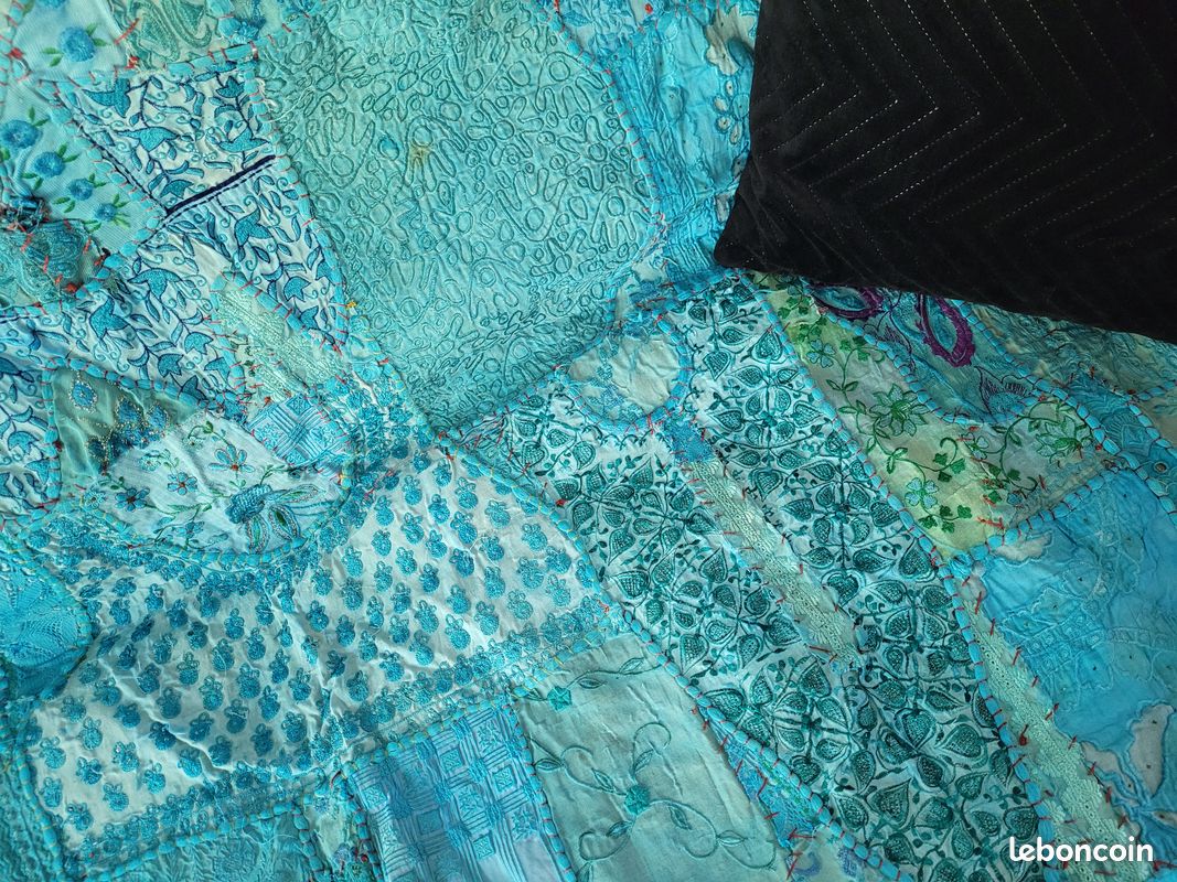 Tapis oriental jeté de lit jeté de canapé INDE (image 6)