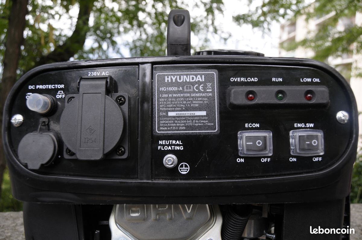Groupe éleèctrogene HYUNDAI 1000W (image 4)