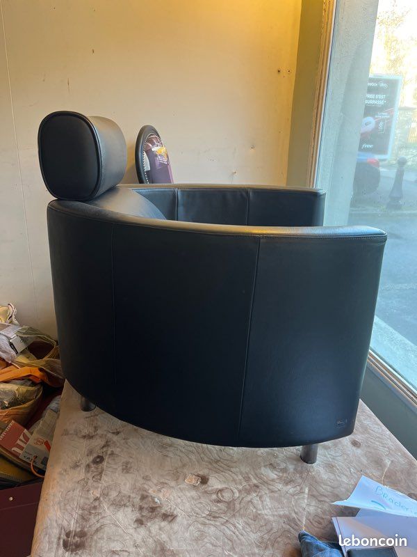 Fauteuil Bernard massot confort en cuir (image 2)