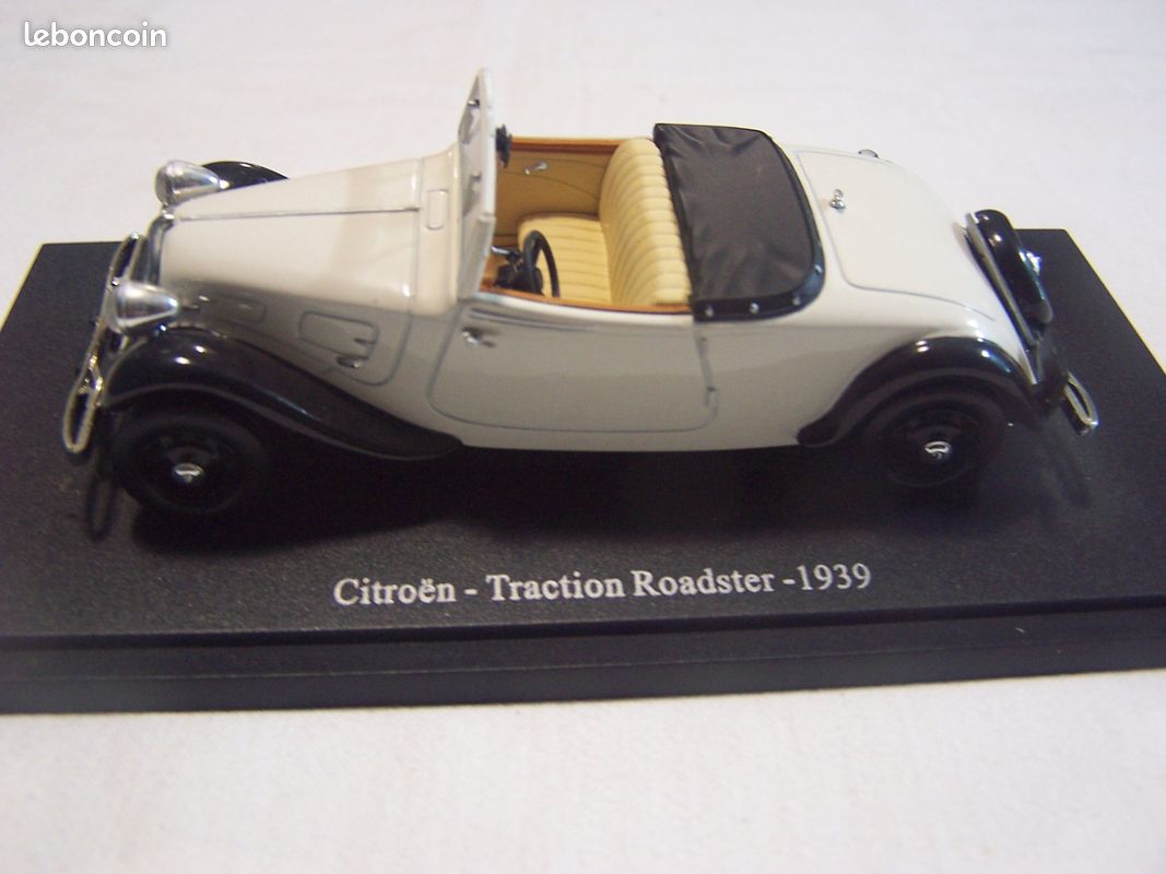 Miniature Traction Roadster 1939 Citroën 1.43 avec Certificat d'authenticité (image 2)