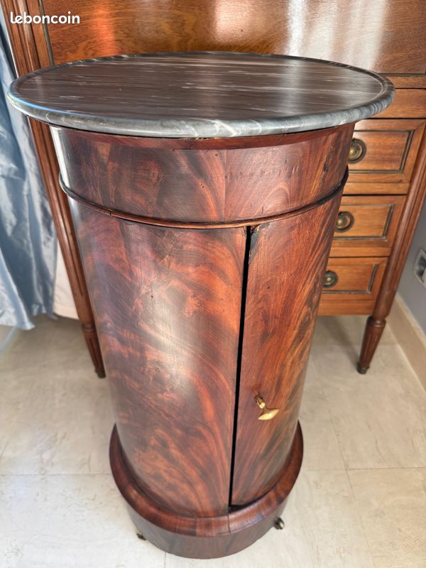 Somno Empire Acajou flammé , très beau marbre « à cuvette » Gris Turquin (rare) (image 19)