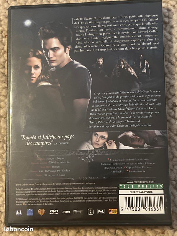DVD Twilight Chapitre 1 (image 3)