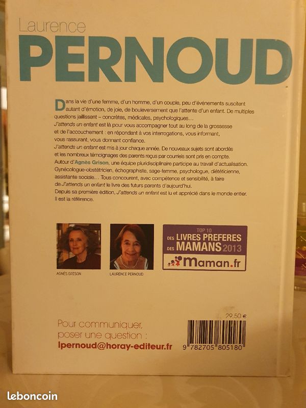 Livre Lauren Pernoud J'attends un enfant (image 2)