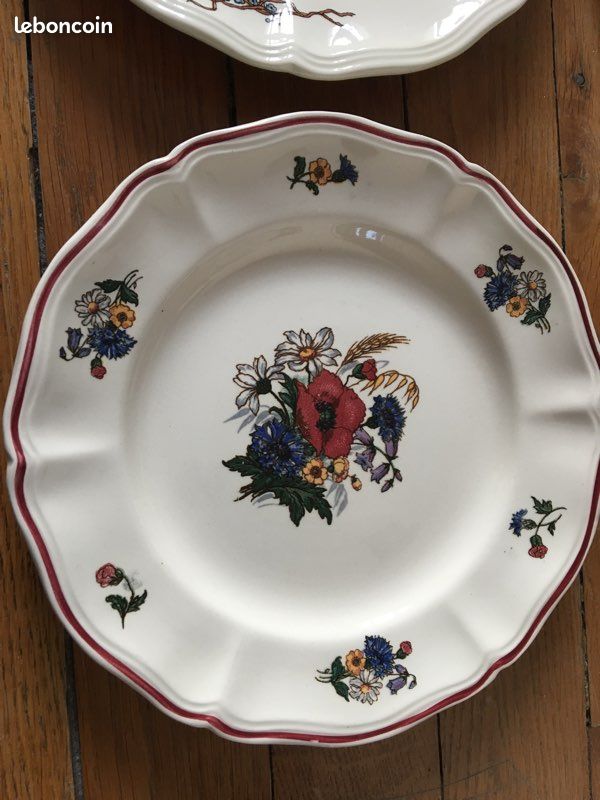 6 assiettes dessert Sarreguemines (image 3)