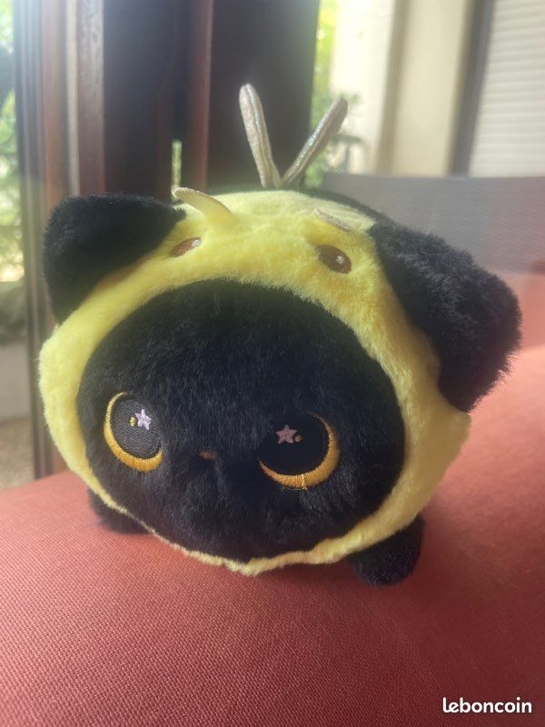Peluche chat abeille Mewaii kawaii - Très bon état (image 1)