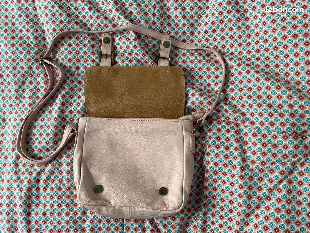 Sac à bandoulière rose (image 3)