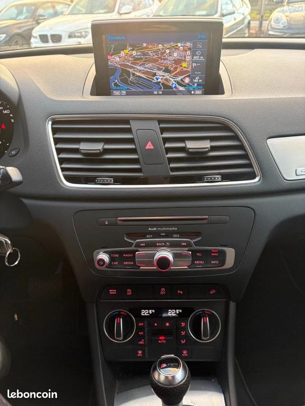 Audi Q3 2.0 TDI 184cv QUATTRO S-TRONIC FACELIFT CUIR GPS LED BVA 2018 (image 8)