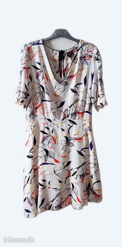 Robe Miss Captain Noire Taille 1 - 100% Coton - Occasion Très Bon état