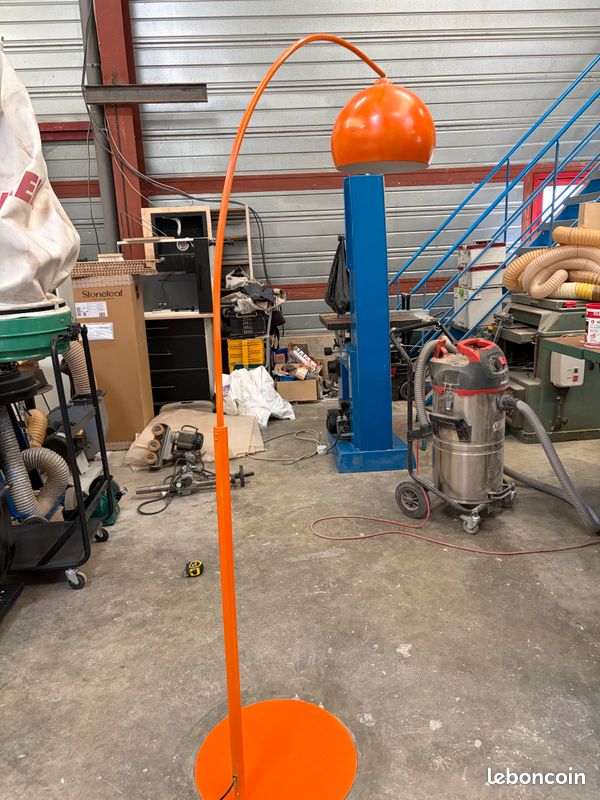 Lampadaire arc orange design vintage 70's (image 2)