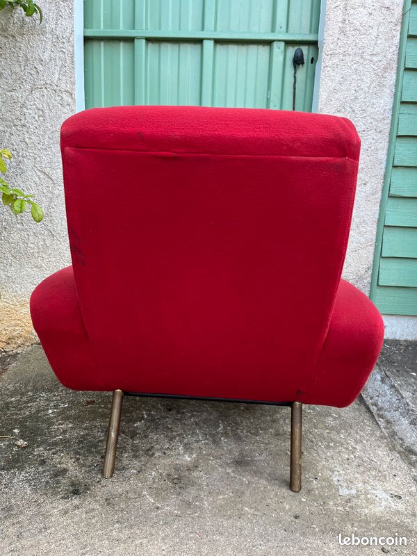 Rare Fauteuil François Letourneur pour Maurice Mourra 1950 Vintage (image 4)