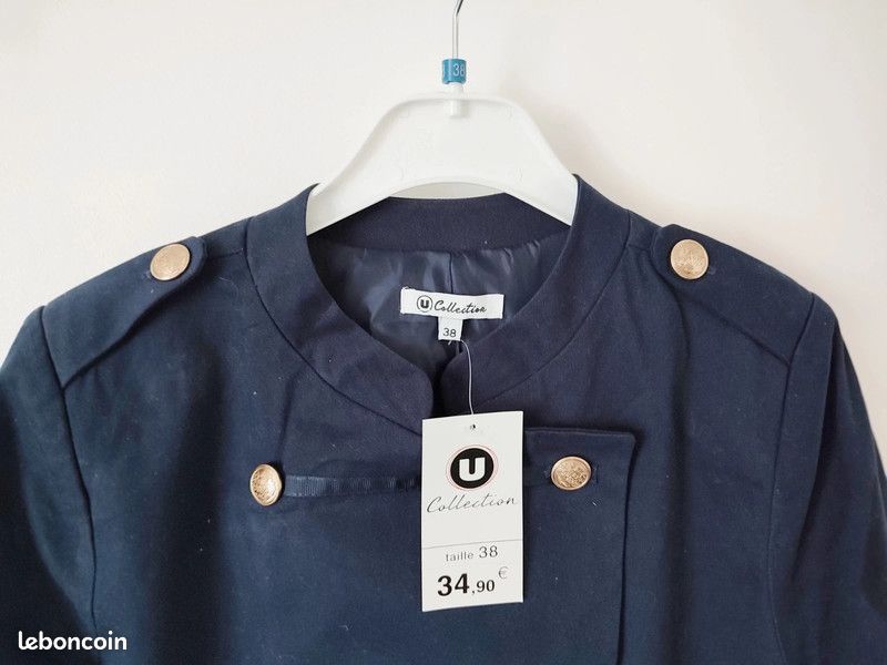 Veste militaire bleue (image 4)