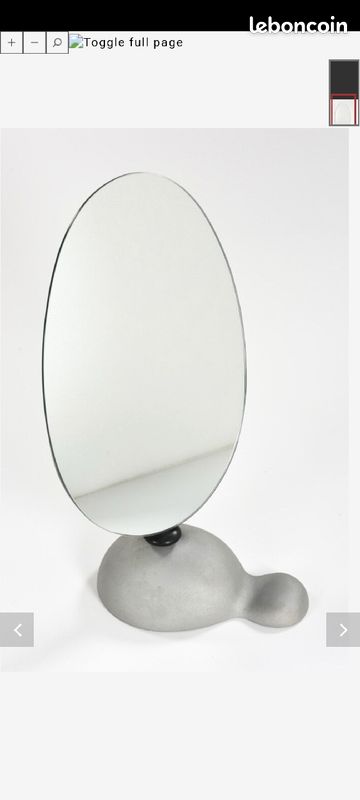 Miroir organique sur pied (image 1)