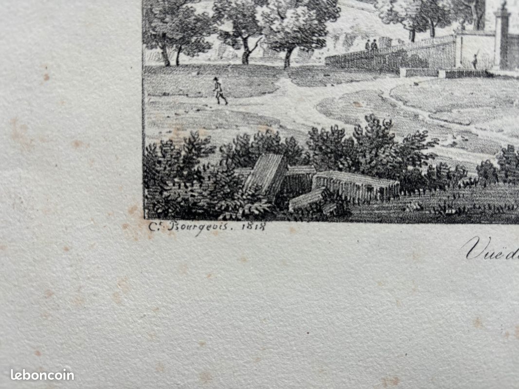 Gravure Avignon Palais des Papes 1818 (image 6)