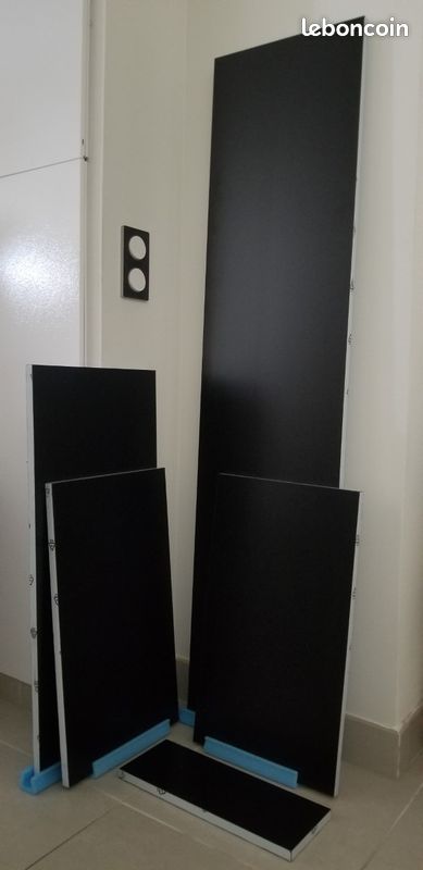 Planches de couleur noir en bois stratifié pour étagères (image 1)