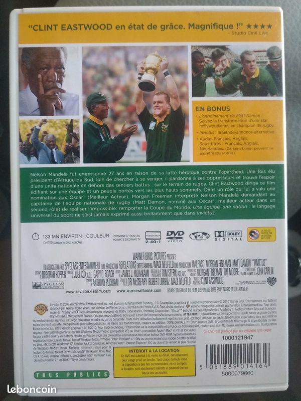 Invictus DVD (image 2)