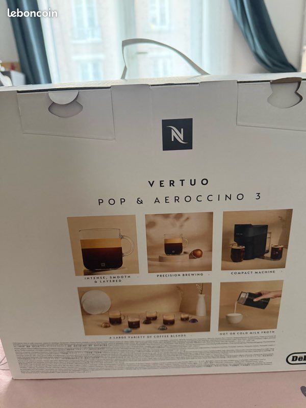 De'Longhi Nespresso Vertuo Pop ENV90.BAE, Machine à Café Capsules avec Mousseur à Lait, Machine à Café Dosette pour une Tasse, 4 Tailles de Tasses, Technologie Centrifusion, Kit Bienvenue Inclus,noir (image 4)
