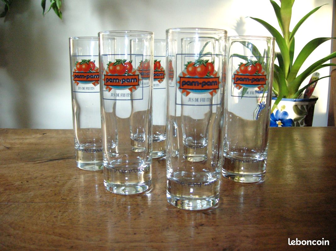 Lot de 6 verres PAM PAM / jus de fruits (image 1)