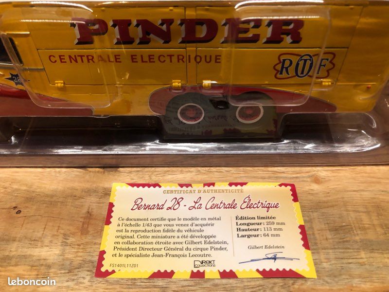 Camion Bernard 28 1951 Cirque Pinder Au 1/43 - Modèle Métal Direkt Collections, Neuf