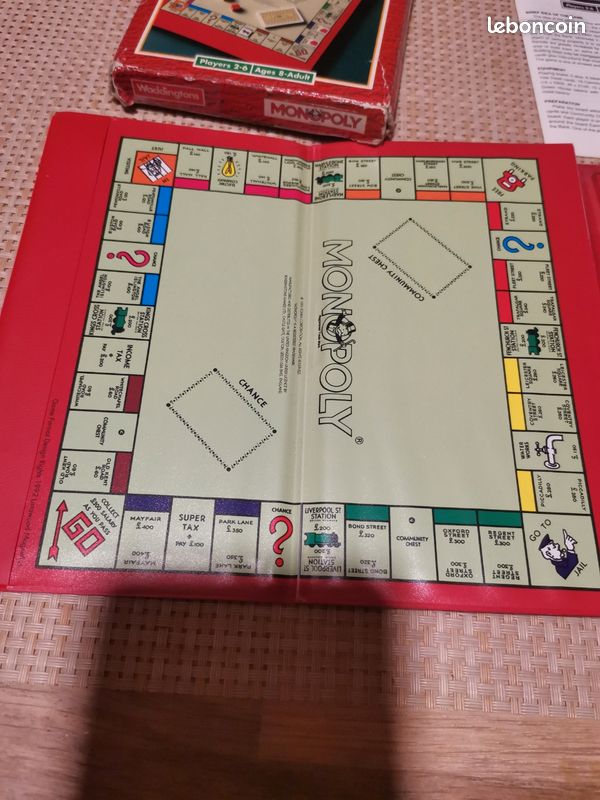 Jeu De Société Monopoly Waddingtons - édition Classique - Occasion, Complet Et Fonctionnel